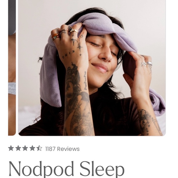 Nodpod Gray Weighted Eye Mask-NWOT - Picture 4 of 7